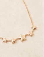 statement gradient star necklace in gold