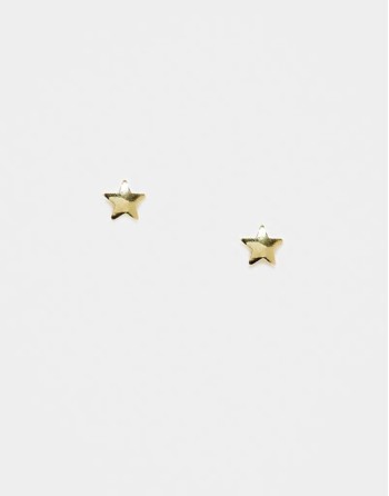 star stud earrings in gold plated