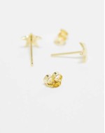 star stud earrings in gold plated