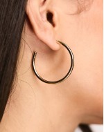 small simple hoop in gold